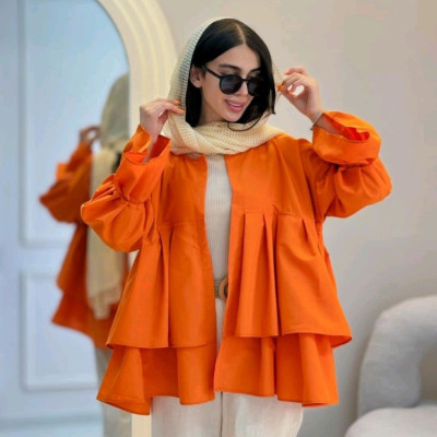 مانتو اسپرت زنانه پوپلین لیلاک مدل عروسکی