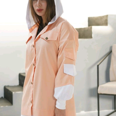 مانتو زنانه ودخترانه میکرو مدل کلاهدارپاییزه