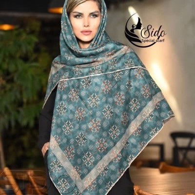 روسری نخی سبز یلدایی