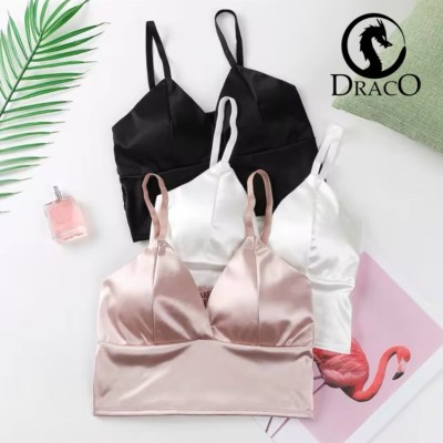 کراپ تاپ ساتن مخمل کاپدار