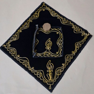 جانماز مخمل سرمه ای