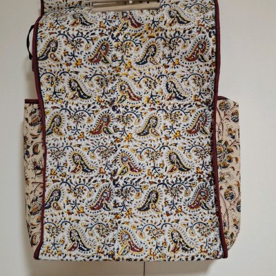 ساک قلمکار اصفهان زیپدار دسته چوبی سایز بزرگ