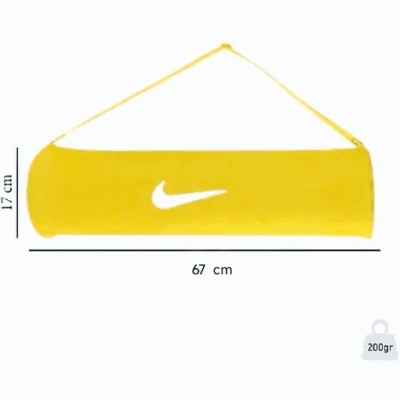 ساک ورزشی حمل زیرانداز بدن سازی مت یوگا طرح نایک MDM ( زرد )