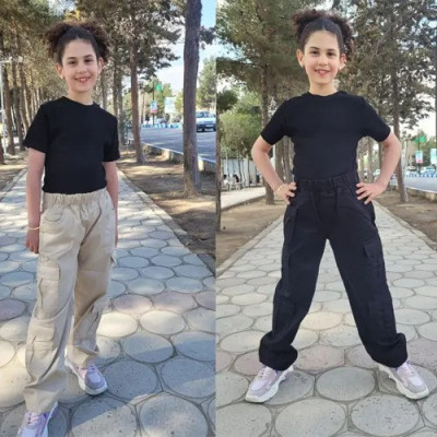 شلوار اسپرت کتان کارگو