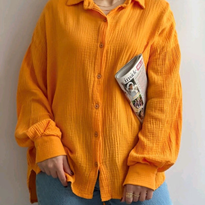 شومیز بیسیک دبل فیس سایز فری تا 46