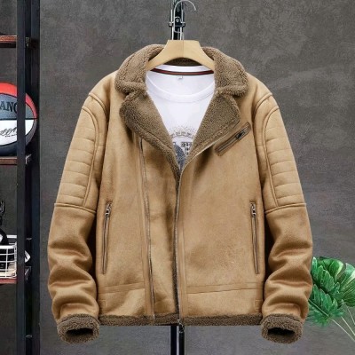 کاپشن چرم و جیر بوفالو-157047