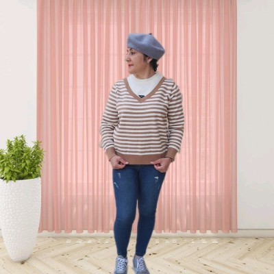 بلوز بافت راه راه رنگی