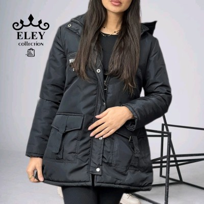 کاپشن زنانه مدل کلاهدار جلو دکمه دار و زیپ خور (دارای ضمانت)-147704