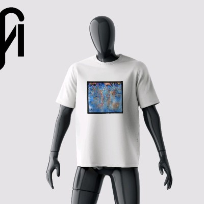 تیشرت سفید با طرح فلامینگو از برند MS