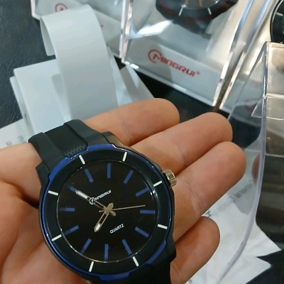 ساعت مچی عقربه ای مینگ روی مدل MR 8835G مشکی سورمه ای آسمانی