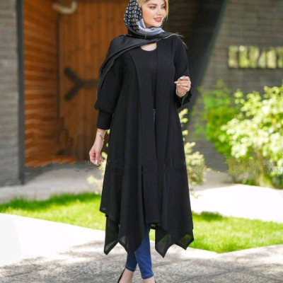 مانتو کتی زنانه کرپ مانتو کتی بلند دنیز مدل مانتو کتی بلند