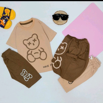 تیشرت و شلوارک طرح خرسی