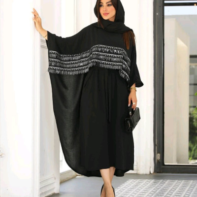 پیراهن دو تیکه جنس ابروبادی چرخ کاری فری تا 44