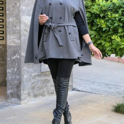 مانتو پانچو موهر مدل رستا