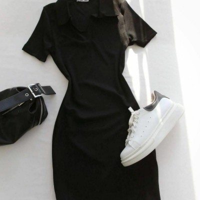 سرهمی زنانه ساتن طرح‌دار مدل پیراهن یقه دلبر