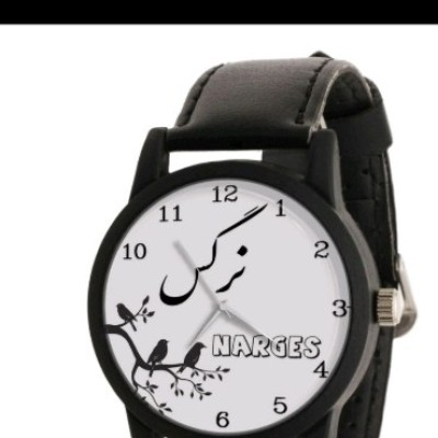 ساعت مچی دخترانه طرح اسم نرگس