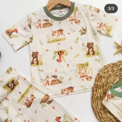 ست تیشرت شلوار راحتی دخترانه پسرانه