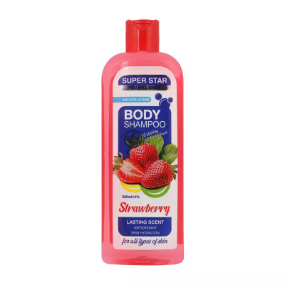 شامپو بدن توت فرنگی محافظ در برابر آلودگی هوا