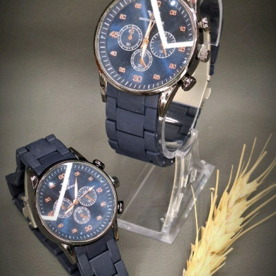 ست ساعت عروس و داماد آرمانی، ساعت مچی زنانه ومردانه بند پاکنی