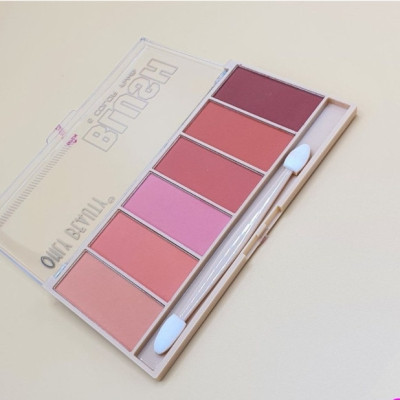 پالت رژ گونه 6 رنگ Only Beauty-142709