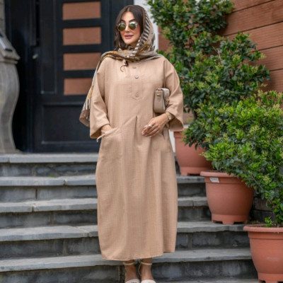 پیراهن ساحلی زنانه پنبه‌ای مدل میراهن ساحلی