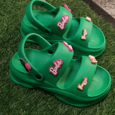 صندل 37 تا 40 بنددار باربی سبز