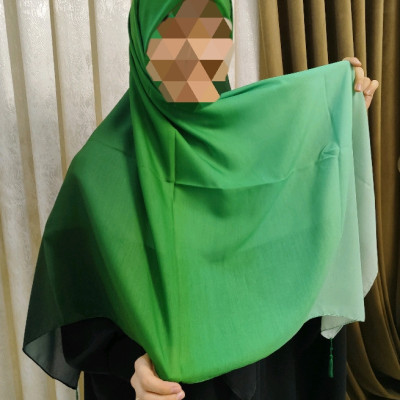 روسری طیفی نخ اسپان سبز برند کندیس