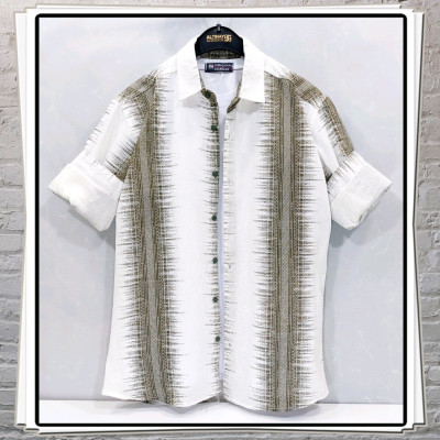 پیراهن مردانه آستین بلند کنف