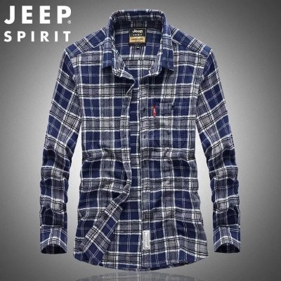 پیراهن پشمی ضخیم آستین بلند مارک جیپ