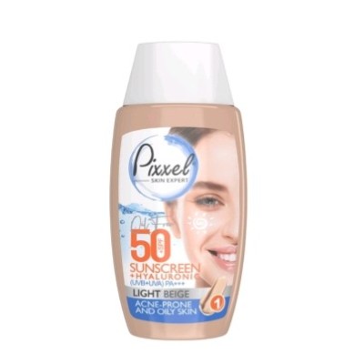 کرم ضد آفتاب رنگ بژ روشن مناسب پوست جوشدار و چرب پیکسل(موجودی بگیرید )