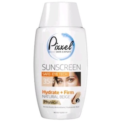 کرم ضد آفتاب دور چشم و صورت فیزیکال رنگ بژ طبیعی پیکسل(موجودی بگیرید )