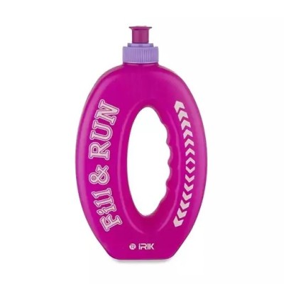 قمقمه دوچرخه سواری 500cc سوپاپ دار بیضی شکل آیریک ( صورتی )