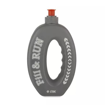 قمقمه دوچرخه سواری 500cc سوپاپ دار بیضی شکل آیریک ( طوسی )