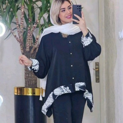 مانتو شلوار زنانه کرپ مدل ست مانتو و شلوار جنس الیره