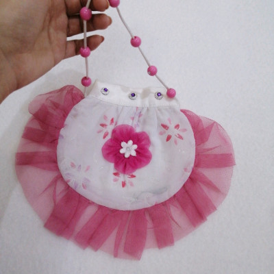 کیف بچگانه پارچه ای دور تور افران طرح خاص رنگ صورتی