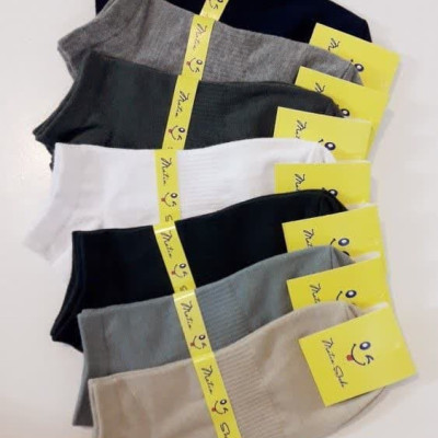 جوراب مچی مردانه اعلا طرح ساده کش وسط 3 جفت