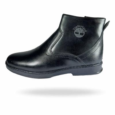 نیم بوت زیپی مردانه دوردوخت (رنگ مشکی)