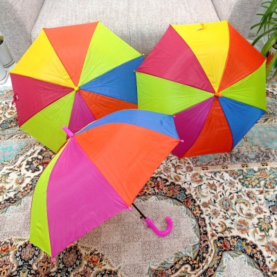 چتر بچه گانه رنگین کمانی اتومات پسرانه دخترانه