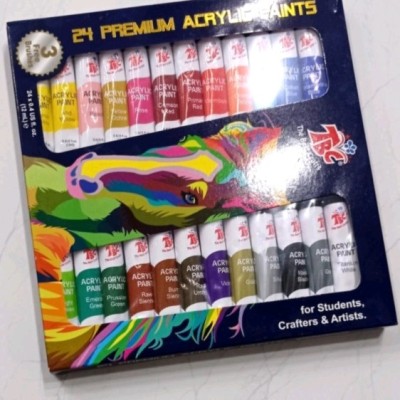 رنگ اکریلیک 24 رنگ 12 میل TBC