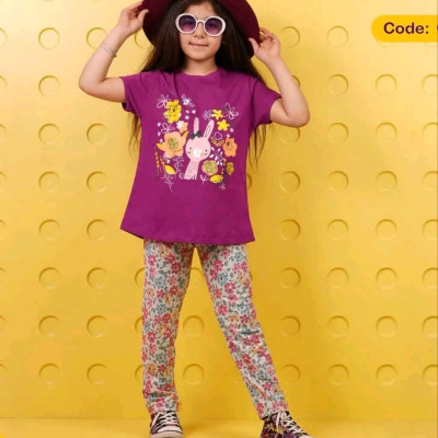 تیشرت شلوار دخترانه راحتی شیک