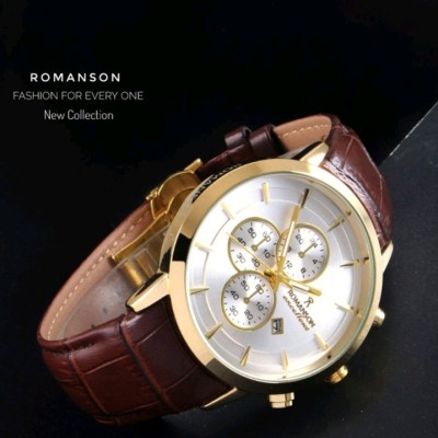 Romanson  ساعت رومانسون بند چرم برای آقایان